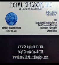 Load image into Gallery viewer, WW🌍👐🏿 Royal.KingDom,inc Executive Security, Ent.Consulting &amp; MultiMedia Services

