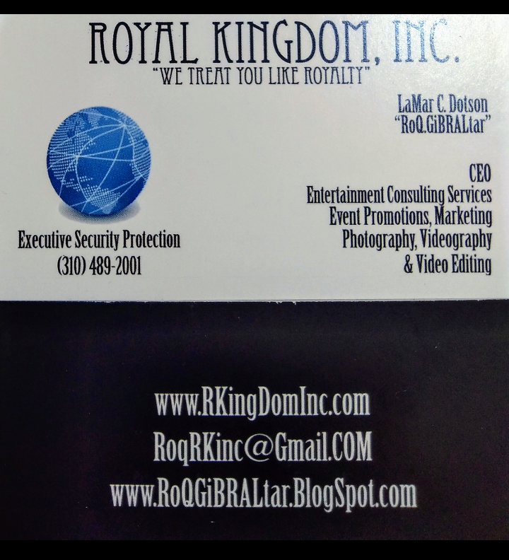 WW🌍👐🏿 Royal.KingDom,inc Executive Security, Ent.Consulting & MultiMedia Services